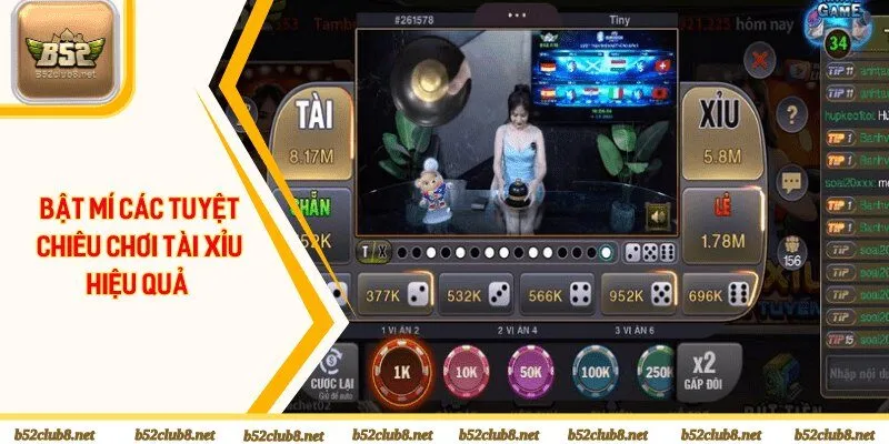 Bật mí các tuyệt chiêu chơi tài xỉu hiệu quả 